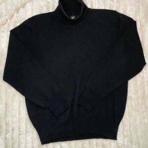 Jeanne Pierre Women’s Black Turtleneck Sweater